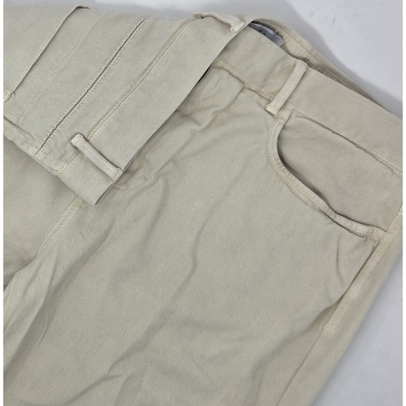 Reiss Other - Reiss Men's 5 Pocket Cotton Blend Pant Size 32x27 Beige Cream Stretch